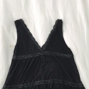 Black flowy tank top